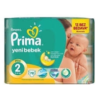پوشک بچه ضد حساسیت پمپرز پریما  ترک سایز 2 تعداد 104 عدد